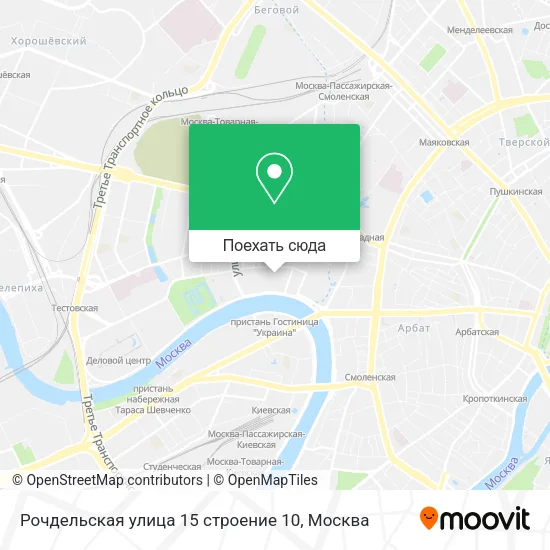 Карта Рочдельская улица 15 строение 10