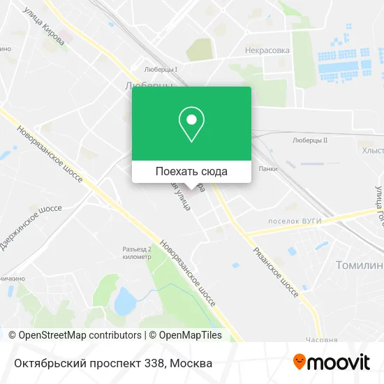 Карта Октябрьский проспект 338