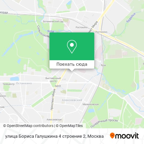 Карта улица Бориса Галушкина 4 строение 2