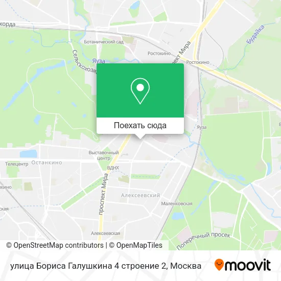 Карта улица Бориса Галушкина 4 строение 2