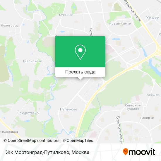 Карта Жк Мортонград-Путилково