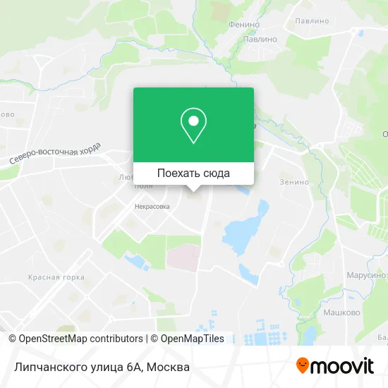 Карта Липчанского улица 6А