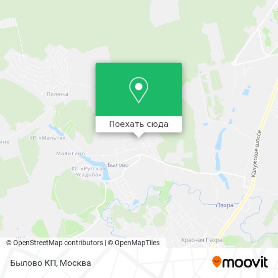 Карта Былово КП