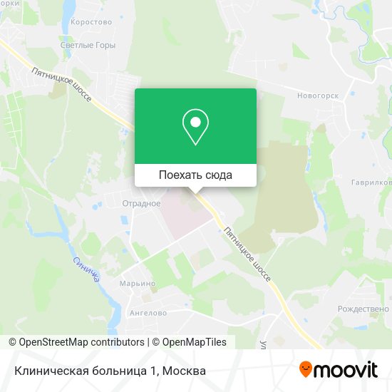 Карта Клиническая больница 1