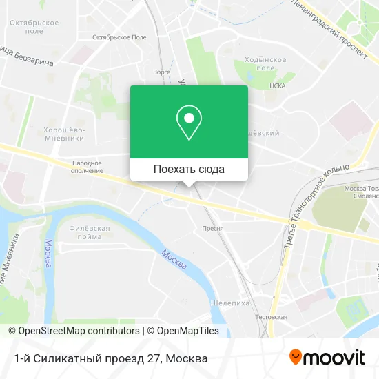 Карта 1-й Силикатный проезд 27
