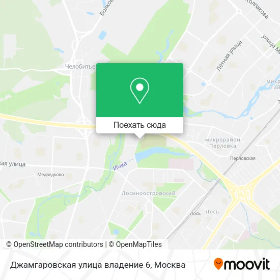 Карта Джамгаровская улица владение 6
