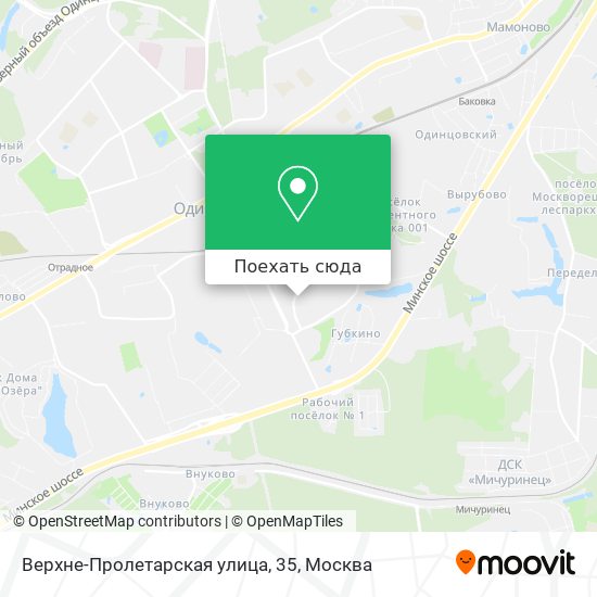 Карта Верхне-Пролетарская улица, 35