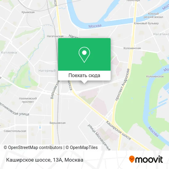 Карта Каширское шоссе, 13А