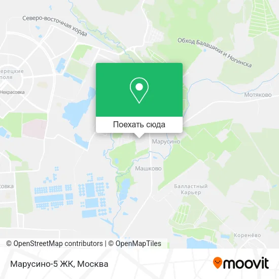 Карта Марусино-5 ЖК