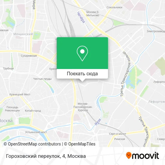 Карта Гороховский переулок, 4
