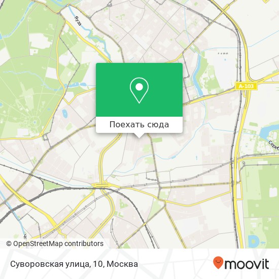 Карта Суворовская улица, 10
