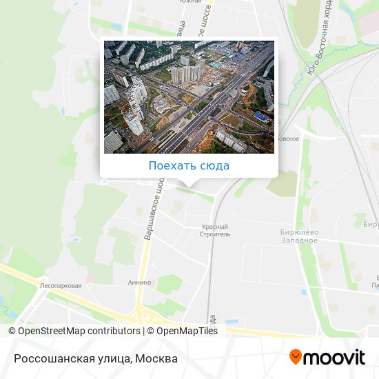 Карта Россошанская улица