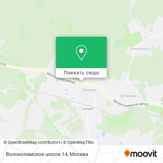 Карта Волоколамское шоссе 14