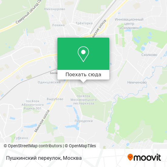 Карта Пушкинский переулок