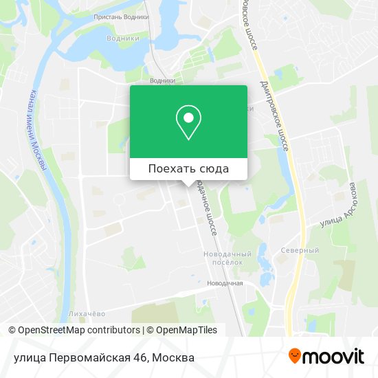 Карта улица Первомайская 46