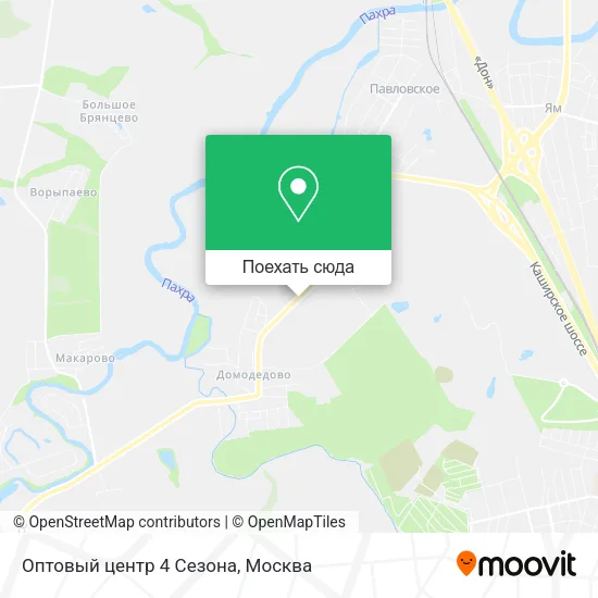 Карта Оптовый центр 4 Сезона