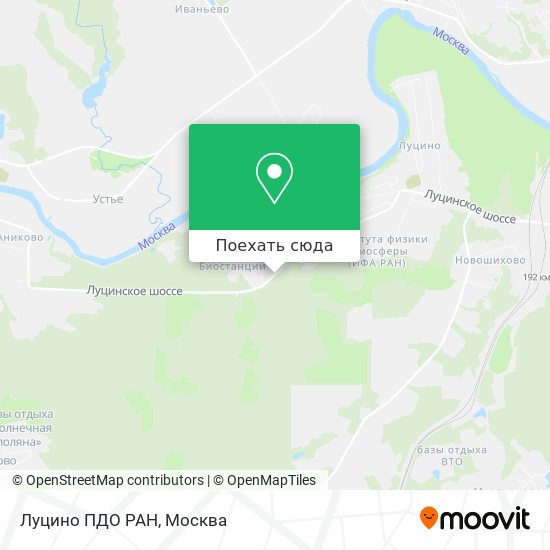 Карта Луцино ПДО РАН