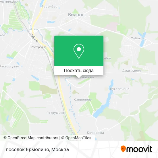 Карта посёлок Ермолино