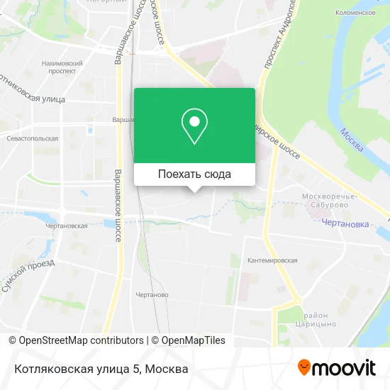 Карта Котляковская улица 5