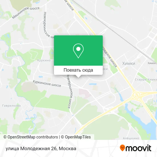 Карта улица Молодежная 26