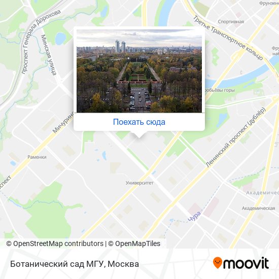 Схема ботанического сада мгу на воробьевых горах