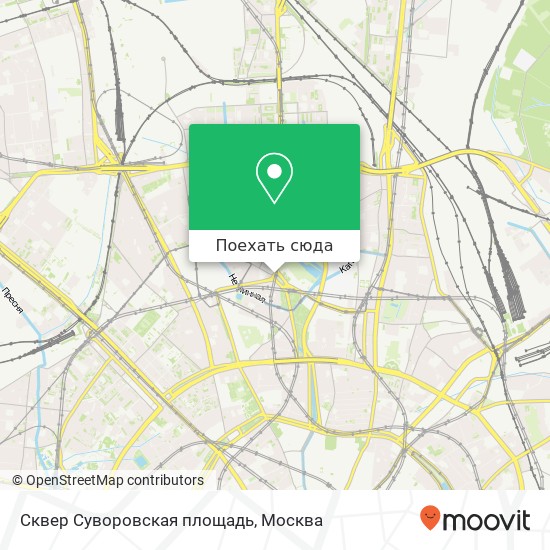 Карта Сквер Суворовская площадь