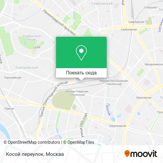 Карта Косой переулок