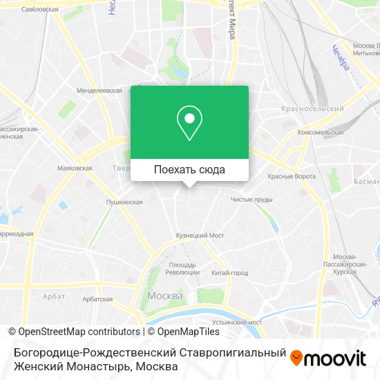 Карта Богородице-Рождественский Ставропигиальный Женский Монастырь
