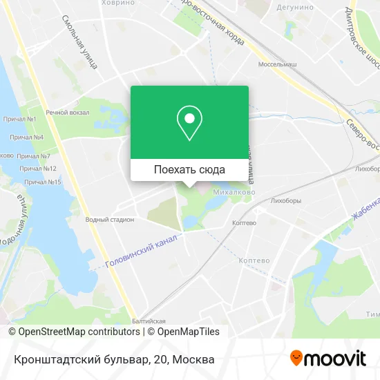 Карта Кронштадтский бульвар, 20