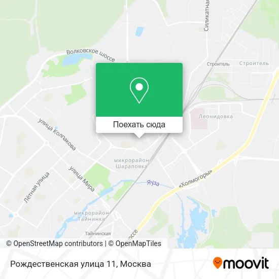 Карта Рождественская улица 11