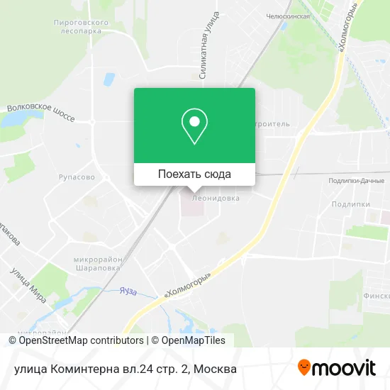 Карта улица Коминтерна вл.24 стр. 2