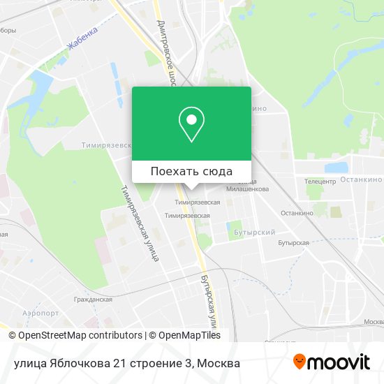 Карта улица Яблочкова 21 строение 3