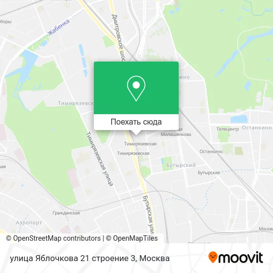 Карта улица Яблочкова 21 строение 3