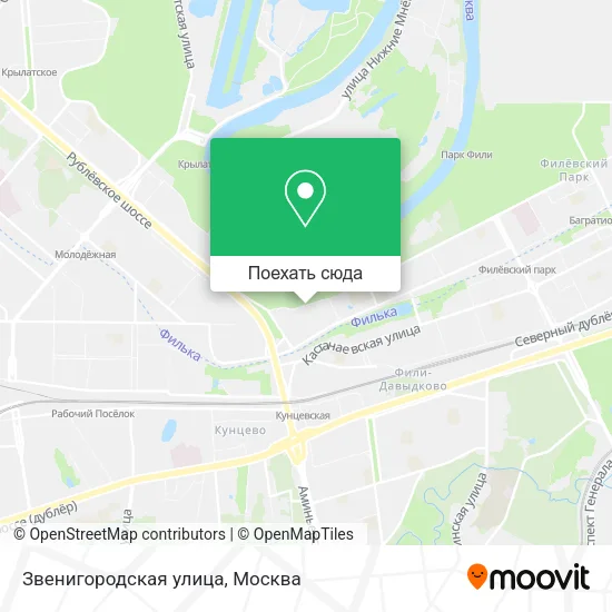 Карта Звенигородская улица