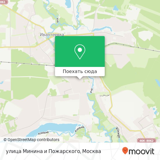 Карта улица Минина и Пожарского