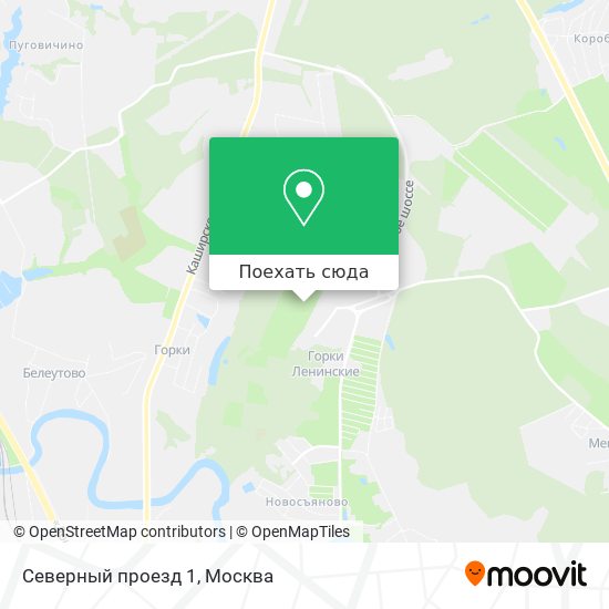 Карта Северный проезд 1