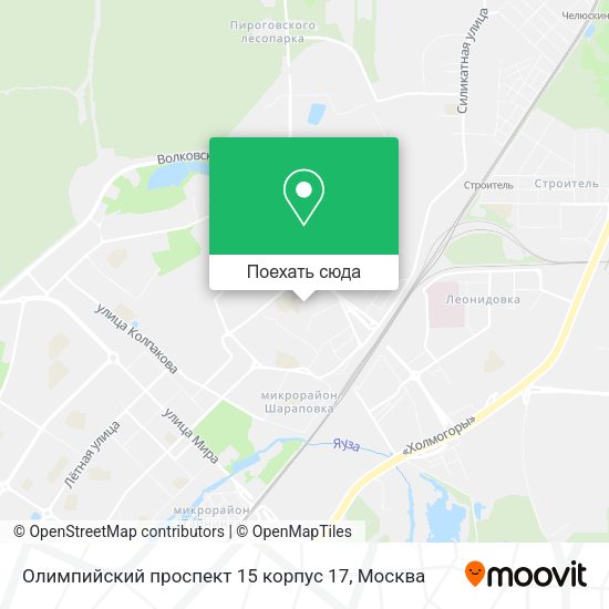 Карта Олимпийский проспект 15 корпус 17