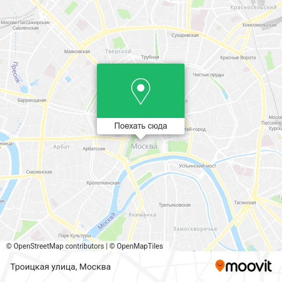 Карта Троицкая улица