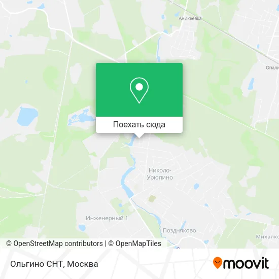 Карта Ольгино СНТ