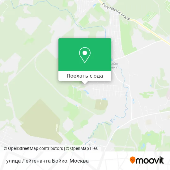 Карта улица Лейтенанта Бойко