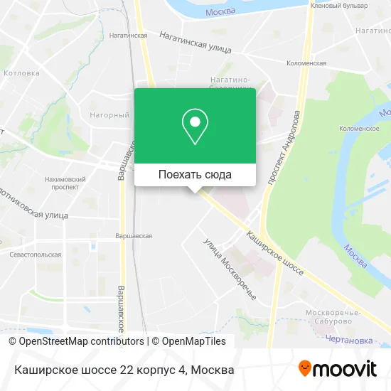 Карта Каширское шоссе 22 корпус 4