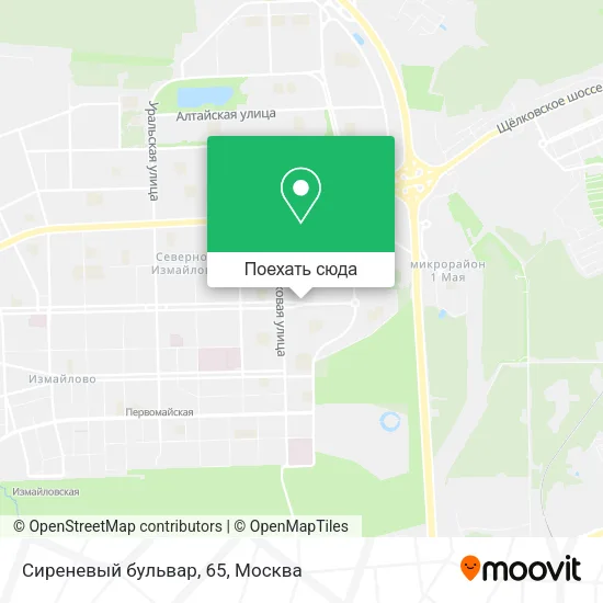 Карта Сиреневый бульвар, 65