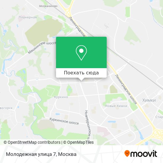 Карта Молодежная улица 7