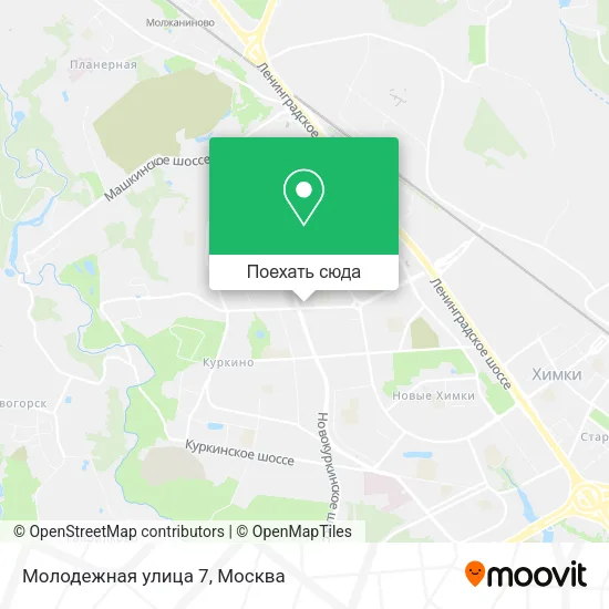 Карта Молодежная улица 7