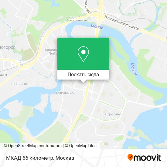 Карта МКАД 66 километр