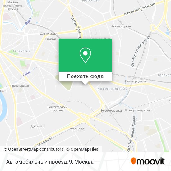 Карта Автомобильный проезд, 9