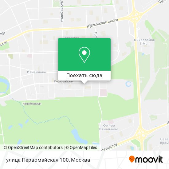 Карта улица Первомайская 100