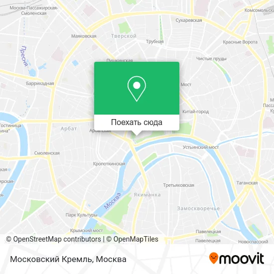 Карта Московский Кремль