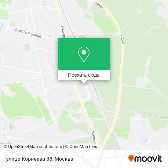 Карта улица Корнеева 38
