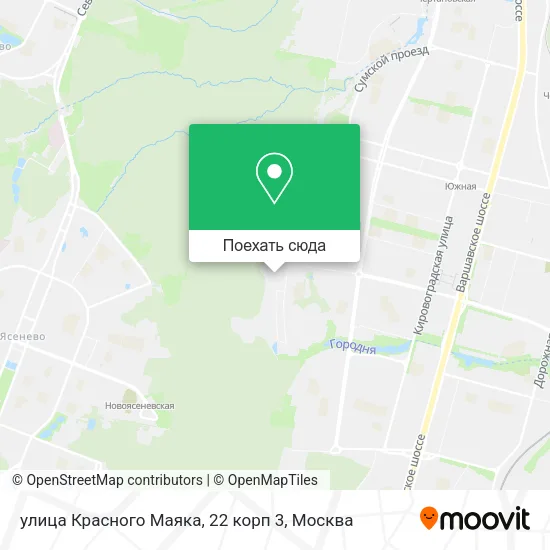 Карта улица Красного Маяка, 22 корп 3